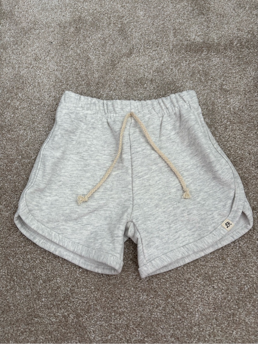 Little Road Co. NWT Shorts 6Y Light Gray Knit Drawstring Elastic